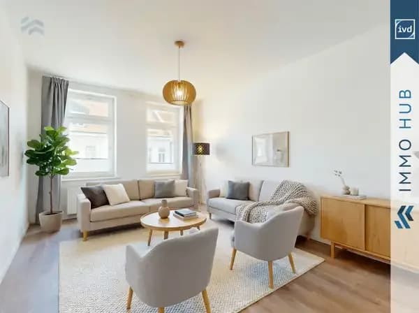Verkaufte Eigentumswohnung mit Homestaging aus der Vermarktung der Immo Hub GmbH