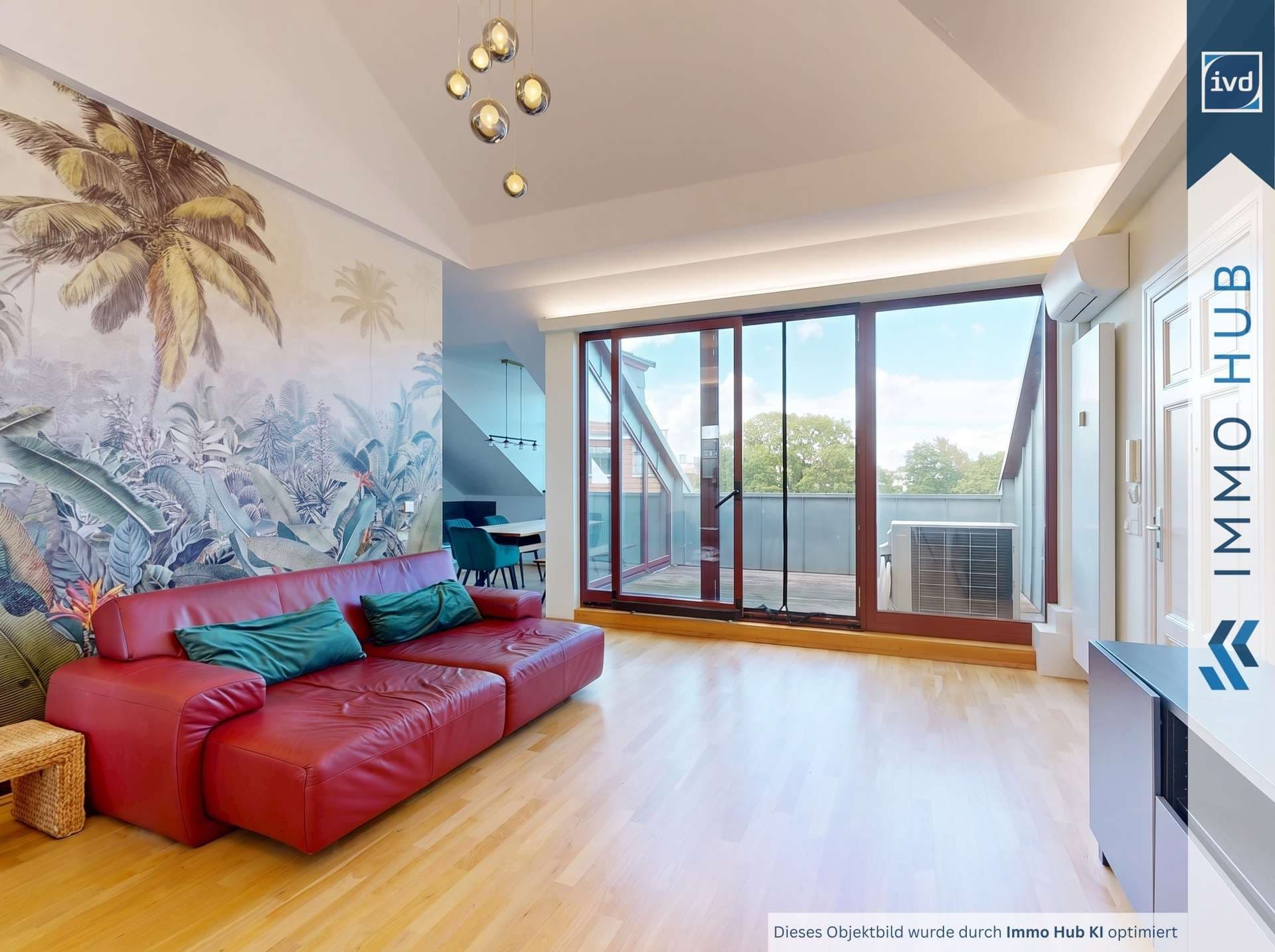Wohnzimmer + Terrasse