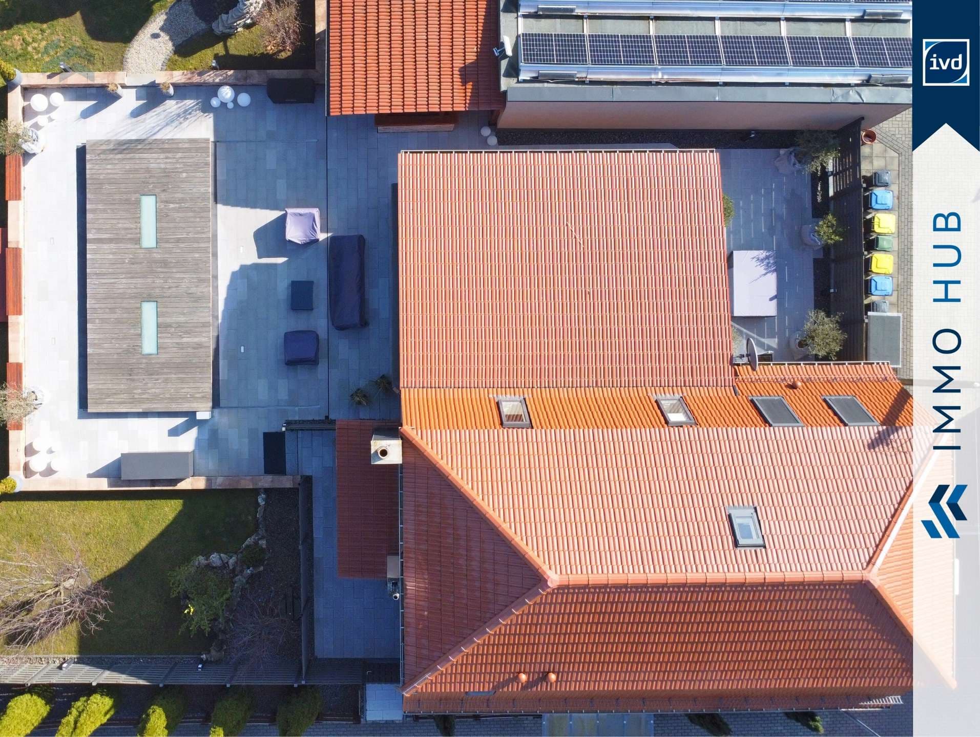 Vorderhaus Vogelperspektive