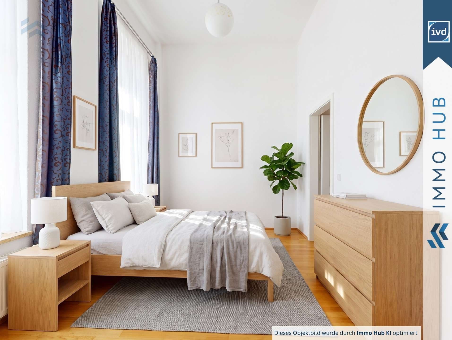 Schlafzimmer (KI möbliert)