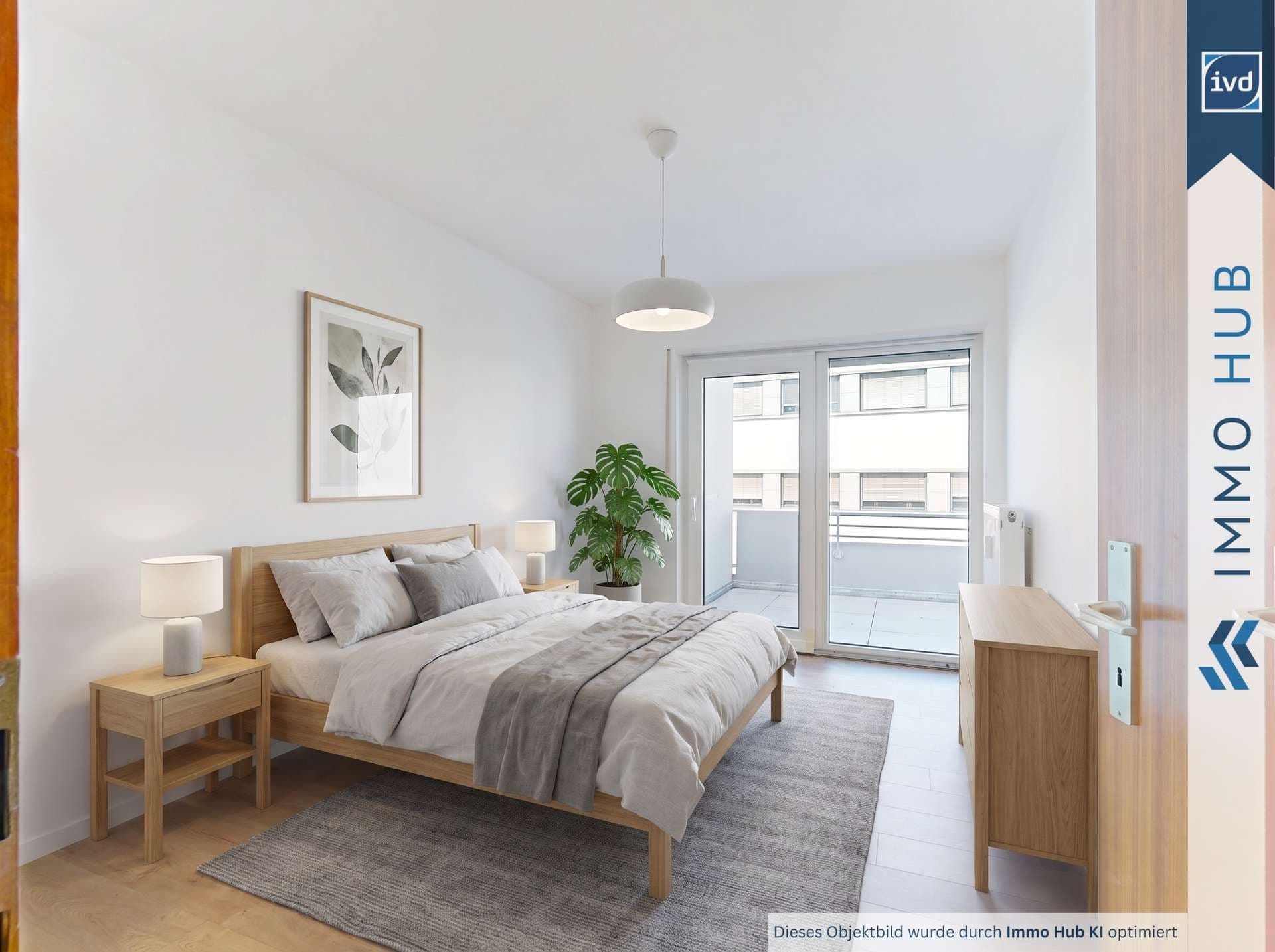 Schlafzimmer gestaged