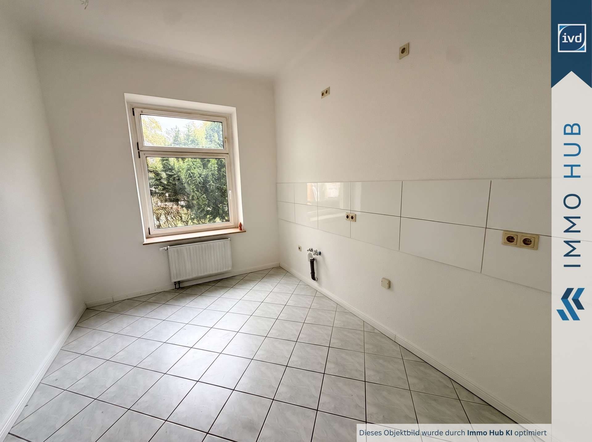 Küche der sanierten Musterwohnung im Haus