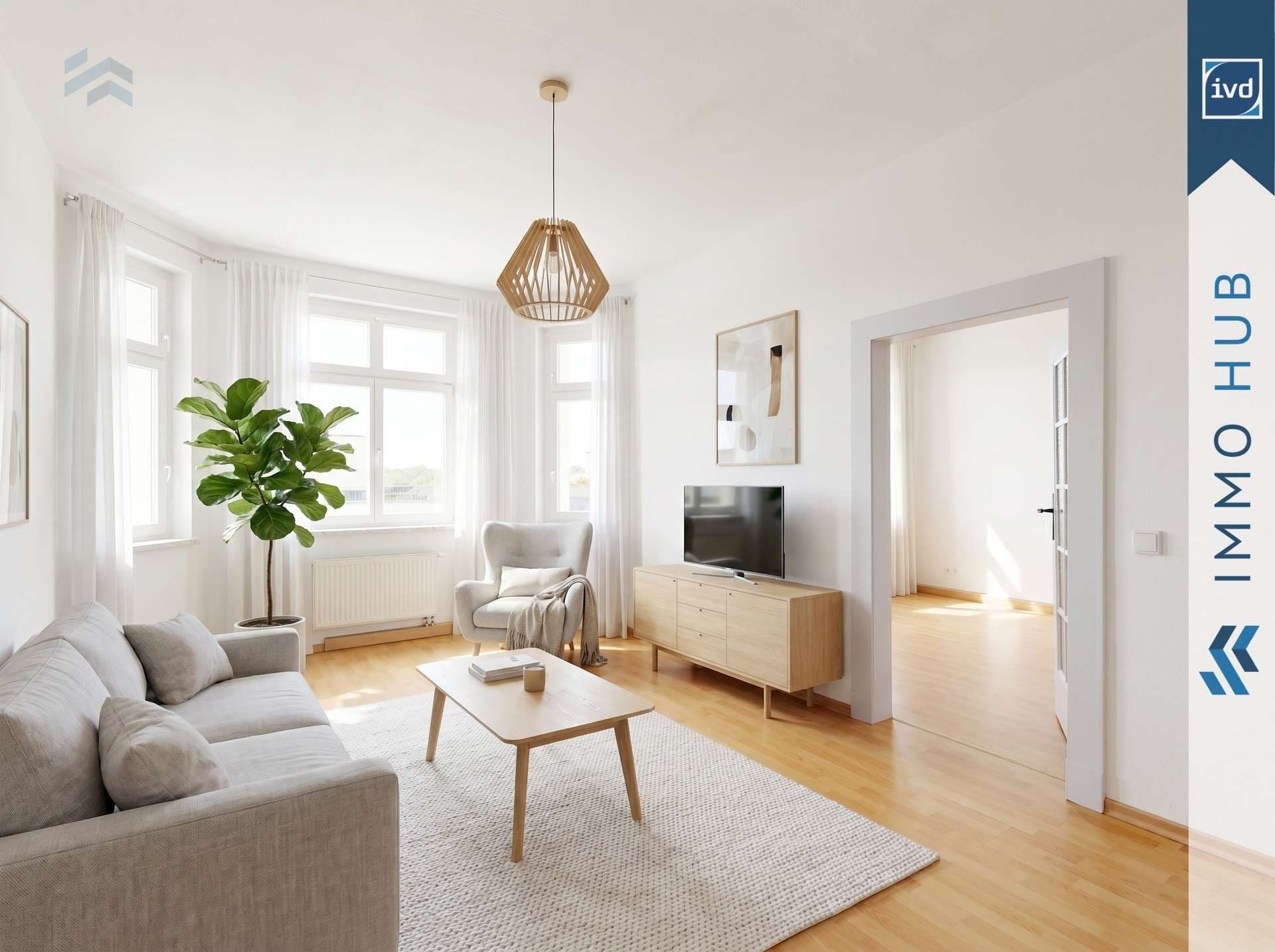 Wohnzimmer möbliert (KI) (2)