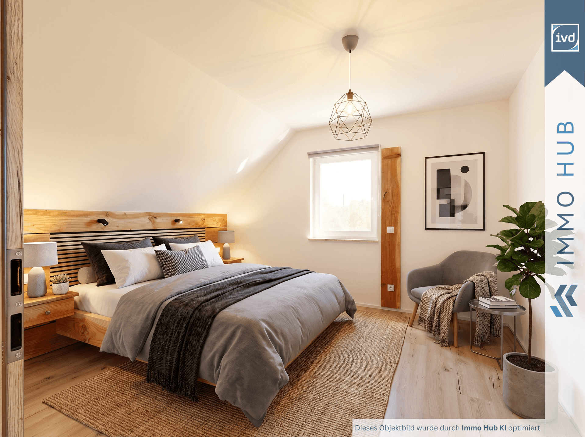Schlafzimmer 1 gestaged