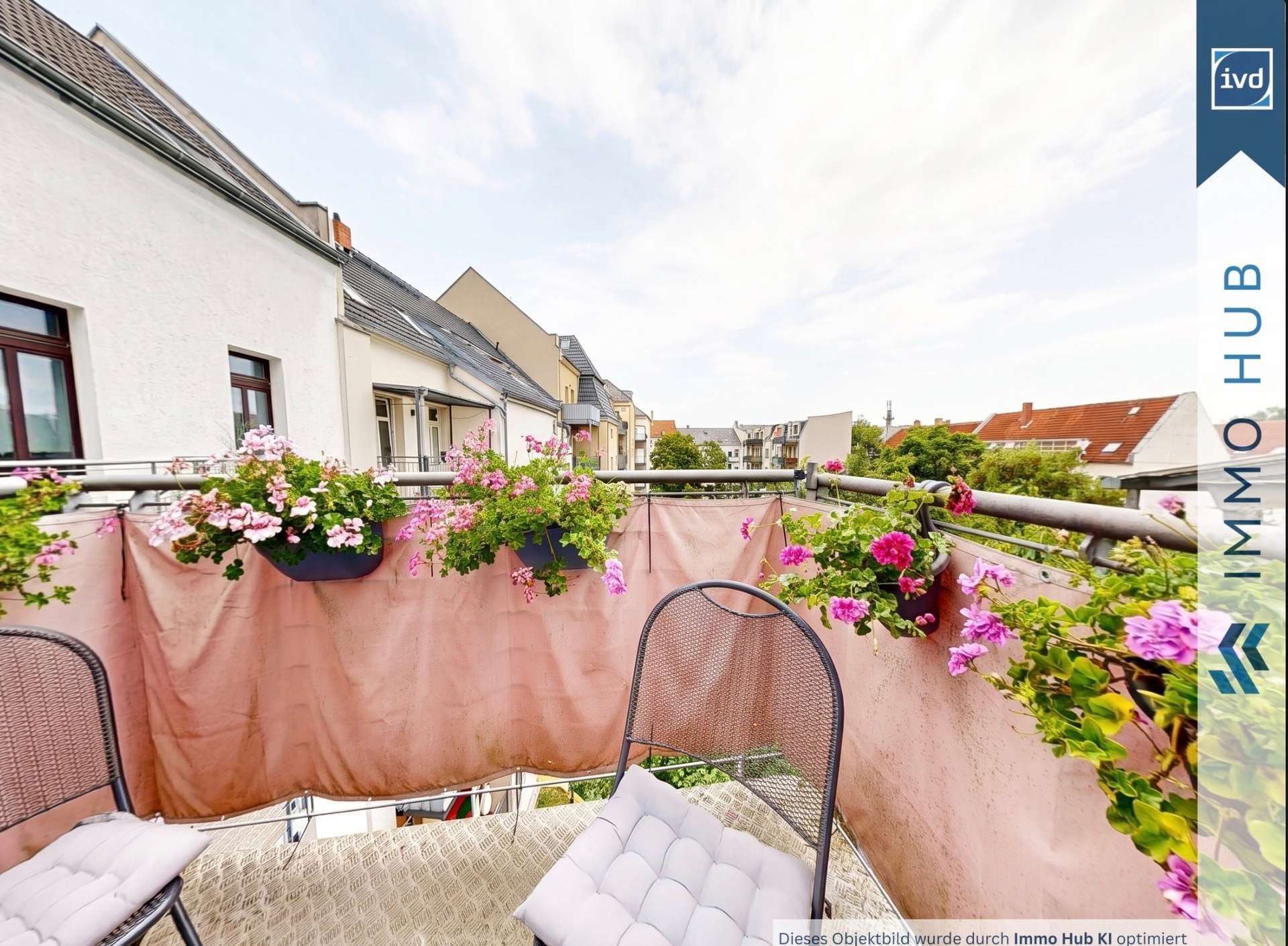 Blick vom Balkon