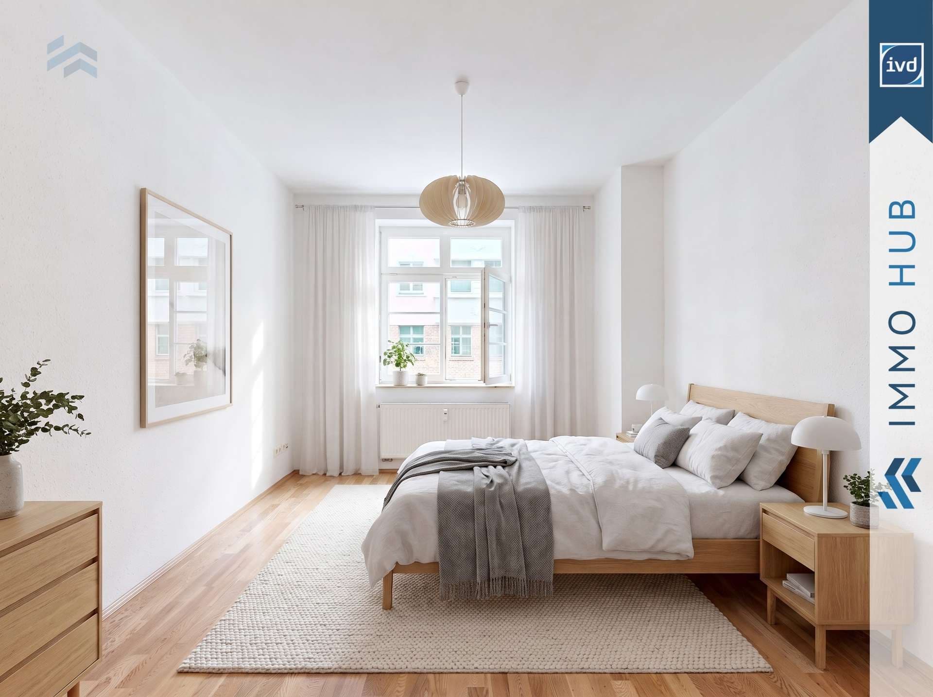 Schlafzimmer gestaged