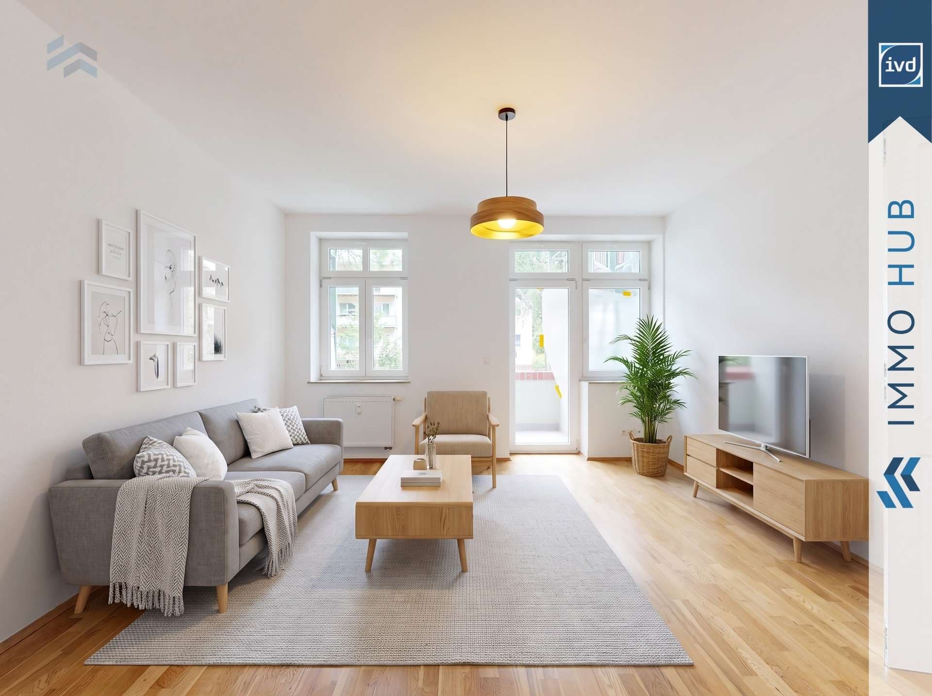 Wohnzimmer gestaged