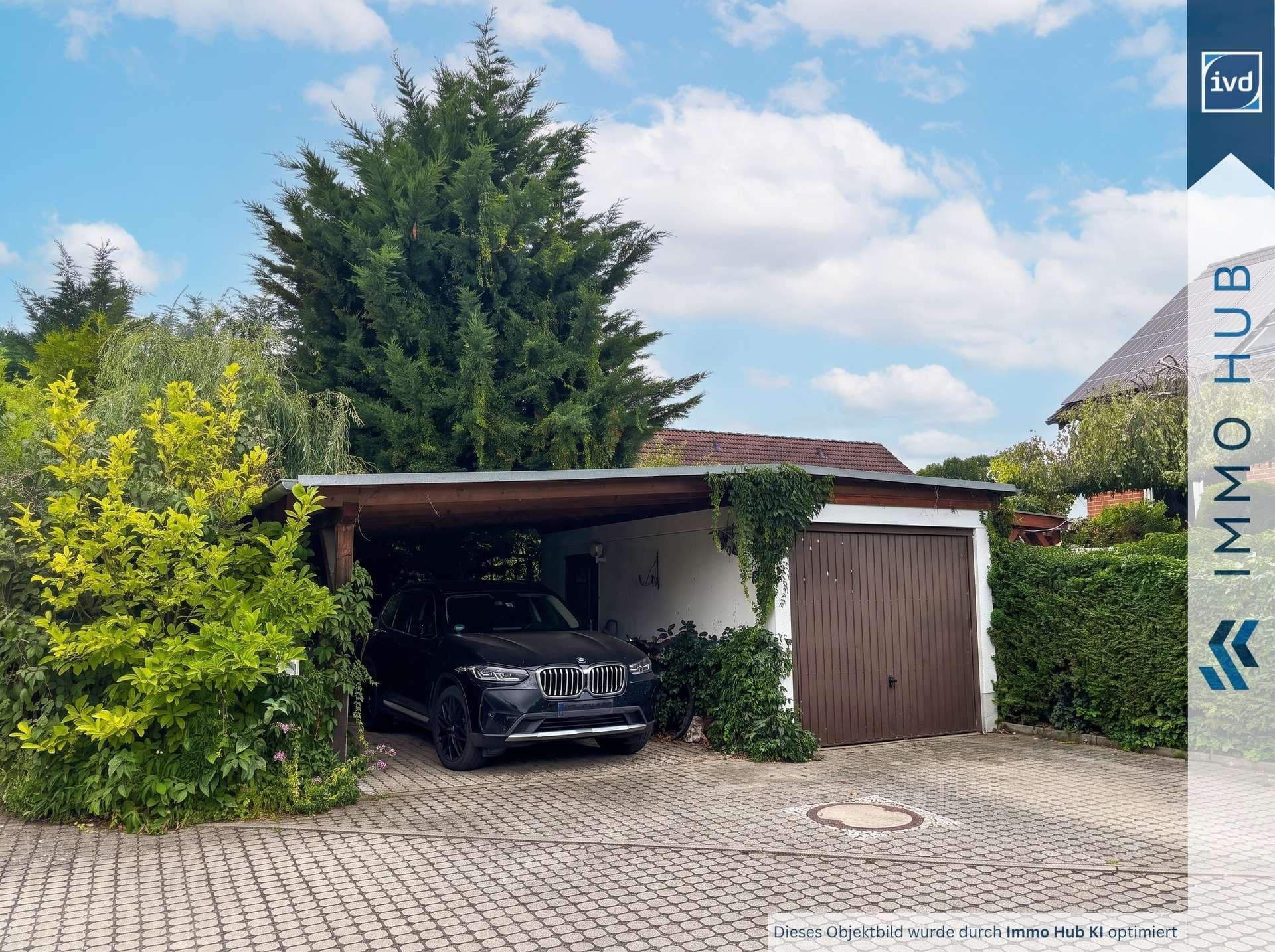 Garage mit Carport