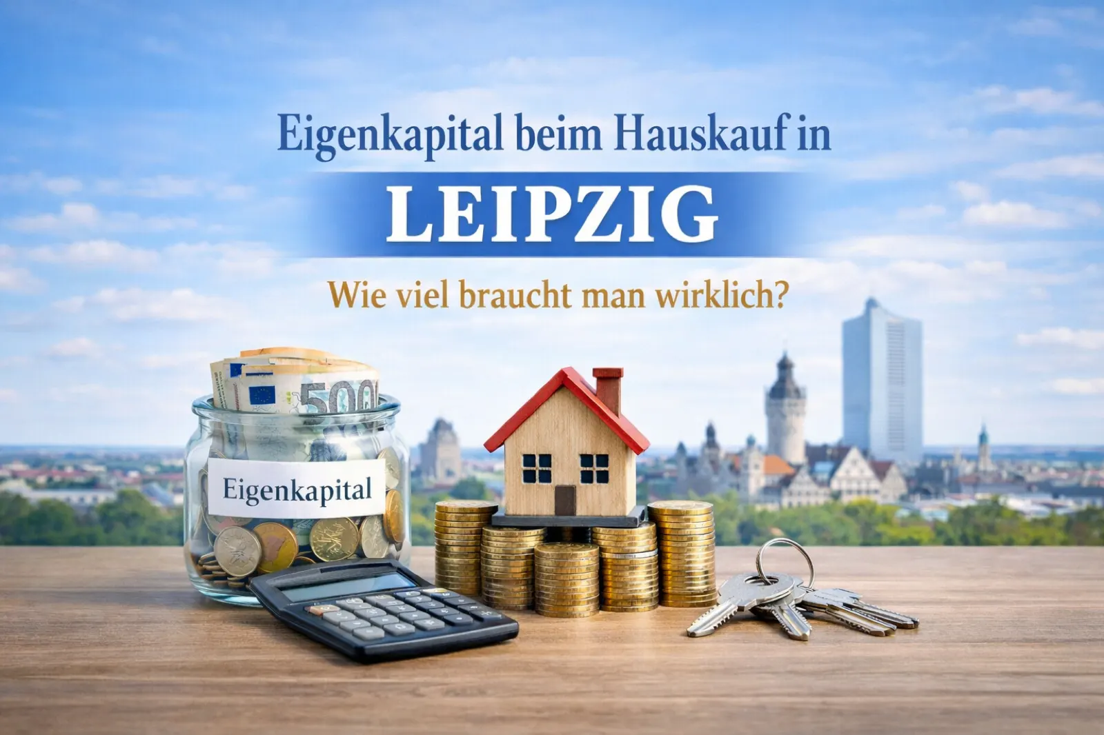 Illustration: Eigenkapital beim Hauskauf in Leipzig – wie viel braucht man